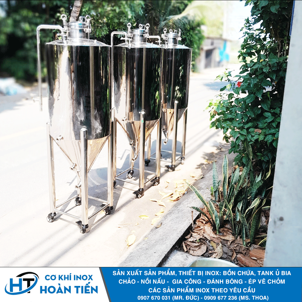 Bồn lên men bia - Inox Hoàn Tiến