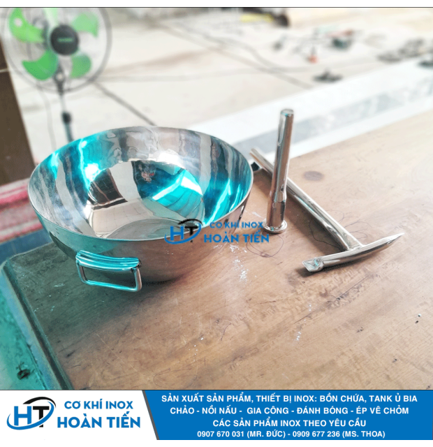 Rìu, chày inox , công nghệ đánh bóng